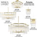 Azura 3 Light 20 inch Heirloom Brass Semi-Flush Ceiling Light